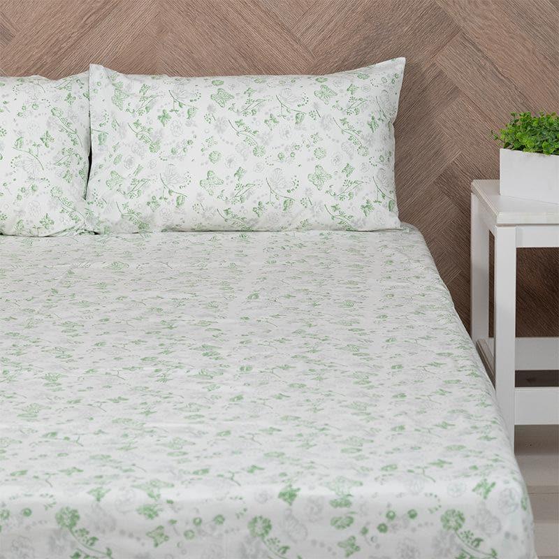 Bedsheets - Arye Floral Ethnic Printed Bedsheet