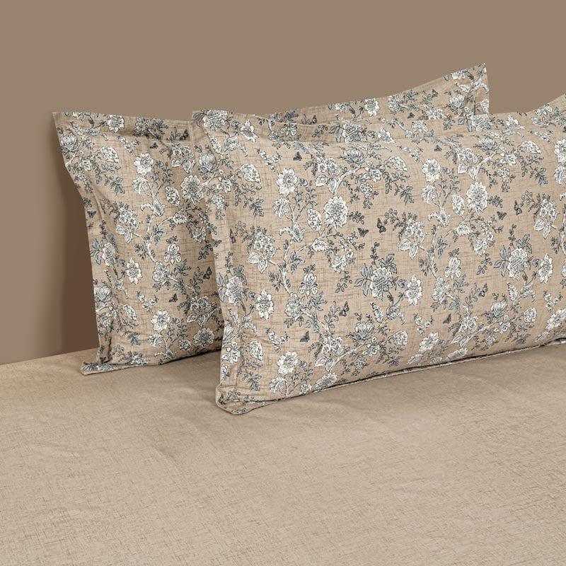 Buy Arza Floral Bedsheet - Beige Bedsheets from Vaaree