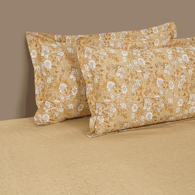 Bedsheets - Arza Floral Bedsheet - Yellow