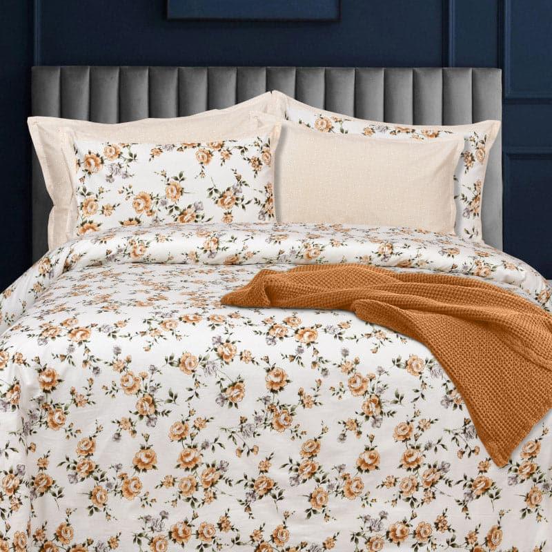 Buy Avery Bloom Bedsheet - Beige Bedsheets from Vaaree