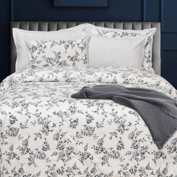 Buy Avery Bloom Bedsheet - Grey Bedsheets from Vaaree