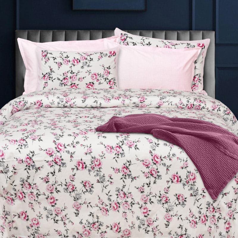 Buy Avery Bloom Bedsheet - Purple Bedsheets from Vaaree