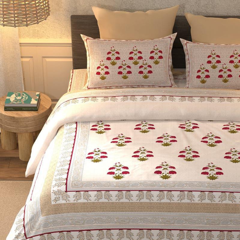 Buy Aviendha Ethnic Bedsheet - Grey Bedsheets from Vaaree