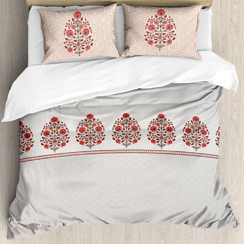 Buy Awana Ethnic Bedsheet - Red Bedsheets from Vaaree