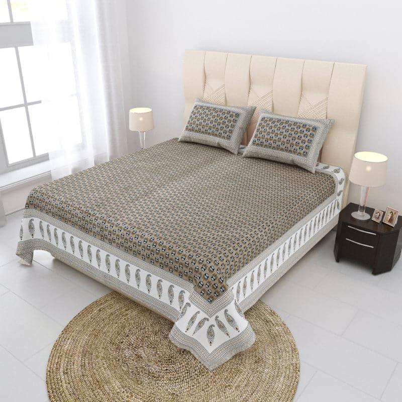 Buy Azalea Printed Bedsheet - Grey Bedsheets from Vaaree