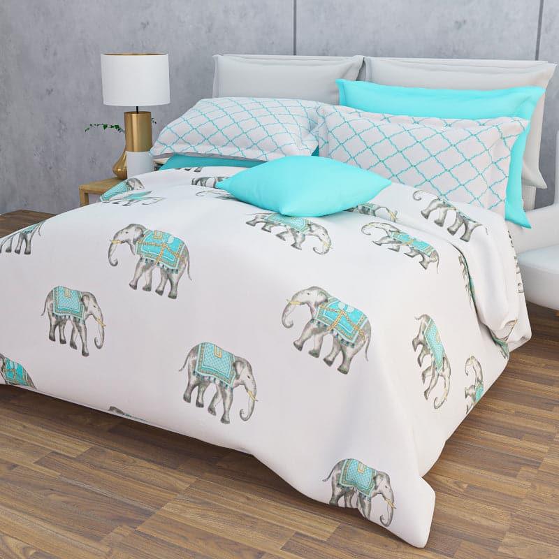 Buy Azul Elphy Bedsheet Bedsheets from Vaaree