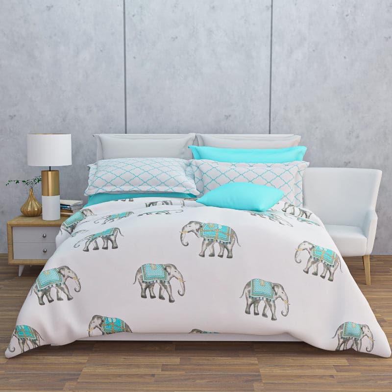 Buy Azul Elphy Bedsheet Bedsheets from Vaaree