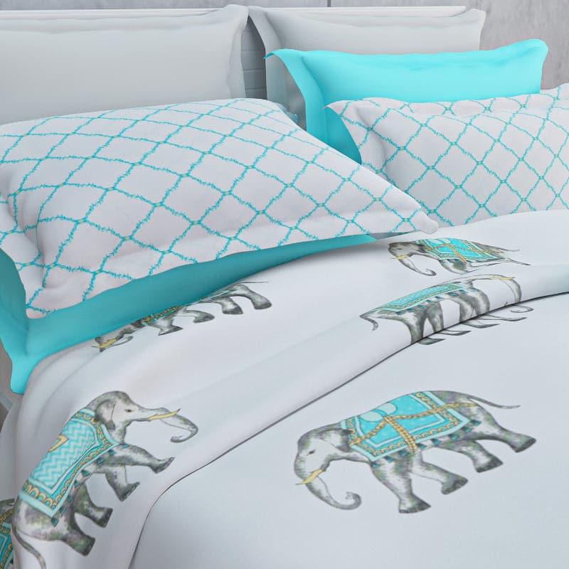 Buy Azul Elphy Bedsheet Bedsheets from Vaaree