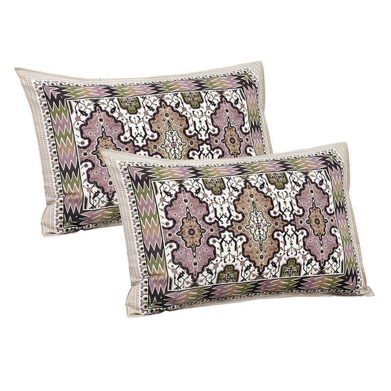 Buy Baneeta Ethnic Bedshhet - Purple & Brown Bedsheets from Vaaree