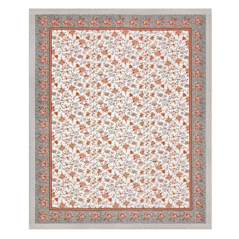 Buy Barkha Printed Bedsheet - Orange Bedsheets from Vaaree