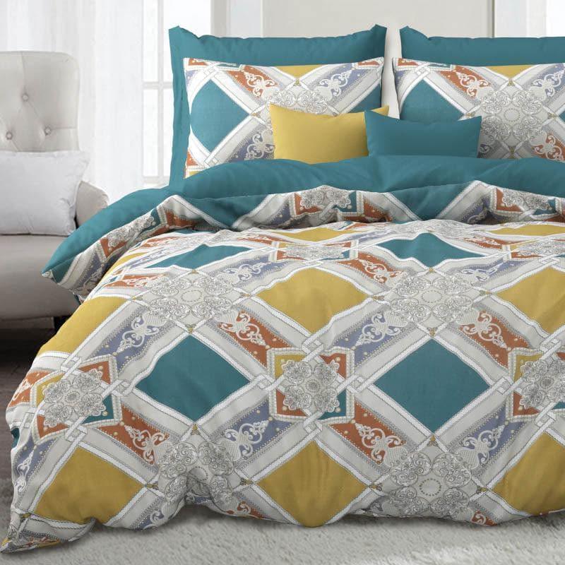 Buy Baroque Elegance Bedsheet - Yellow Bedsheets from Vaaree