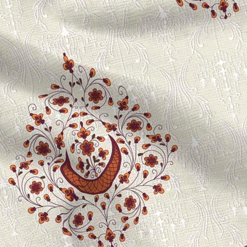 Buy Batik Print Bedsheet - Orange Bedsheets from Vaaree