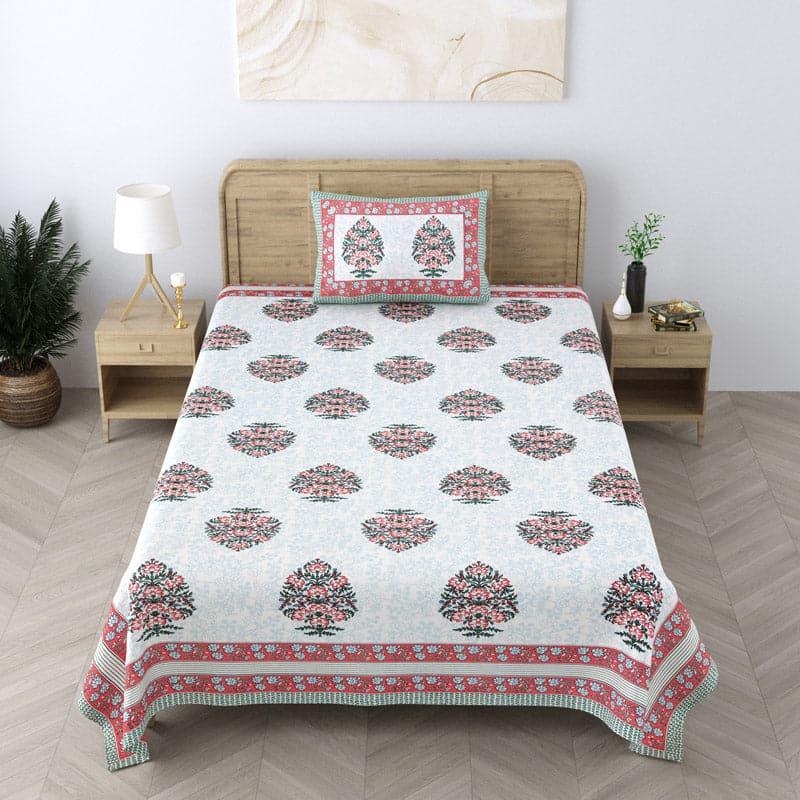 Buy Bertrum Printed Bedsheet - Red Bedsheets from Vaaree