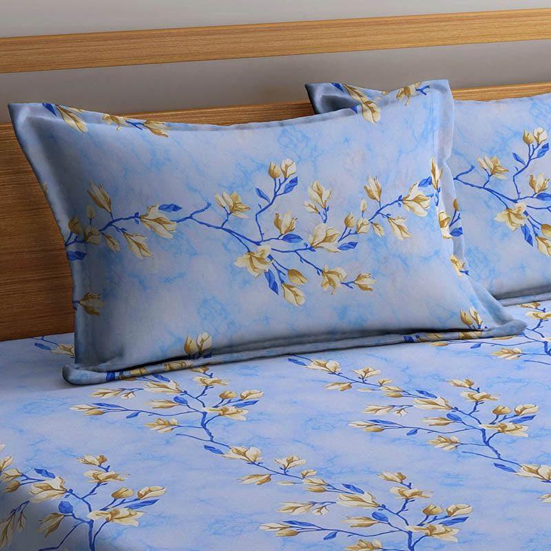 Buy Bethany Blue Bedsheet Bedsheets from Vaaree