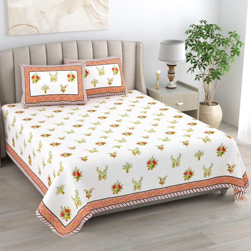 Buy Bethany Printed Bedsheet - Red Bedsheets from Vaaree