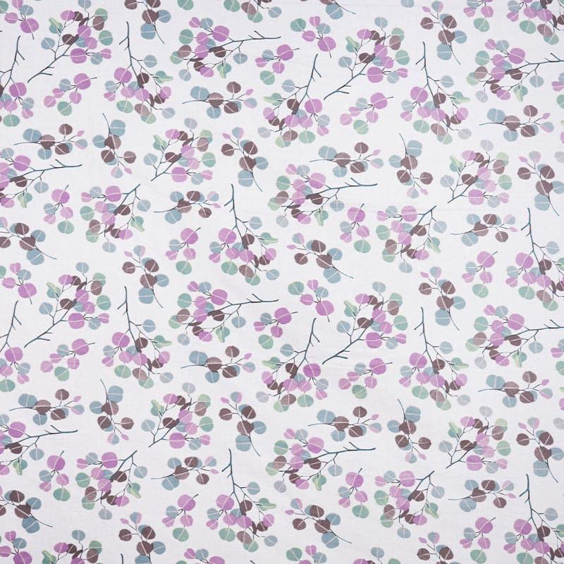 Buy Birdie Love Floral Bedsheet - Purple Bedsheets from Vaaree