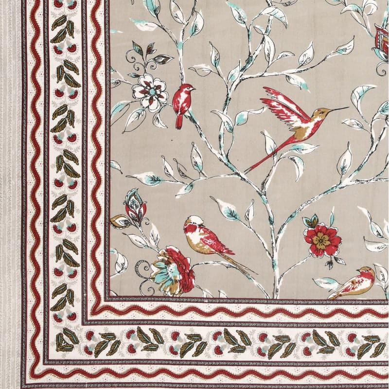 Buy Birdie Orchard Floral Bedsheet - Beige Bedsheets from Vaaree