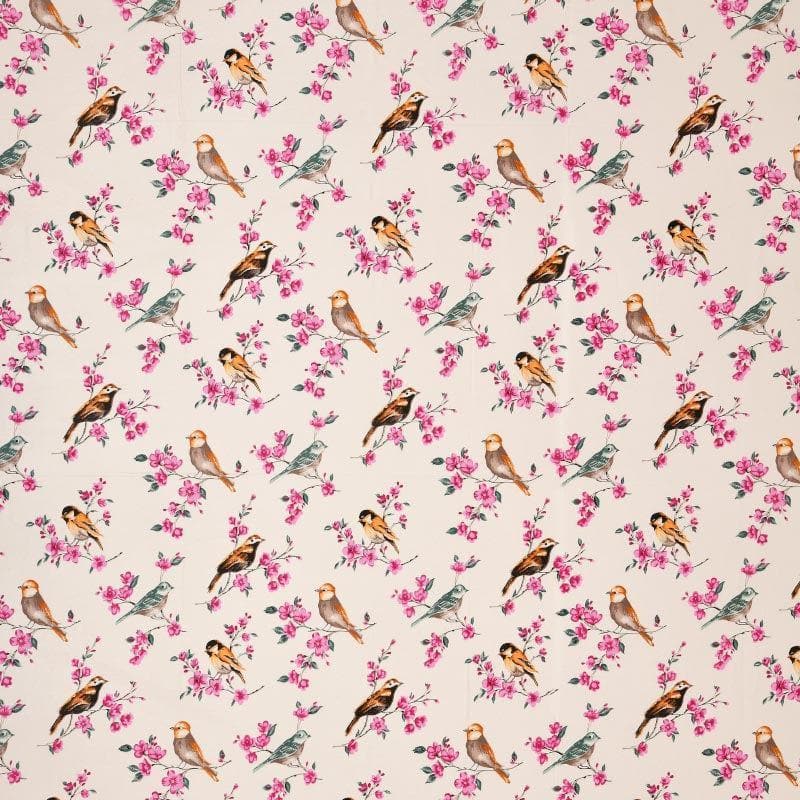 Buy Birdsong Bouquet - Pink Bedsheets from Vaaree