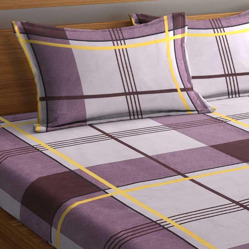 Buy Block Checkered Printed Bedsheet Bedsheets from Vaaree