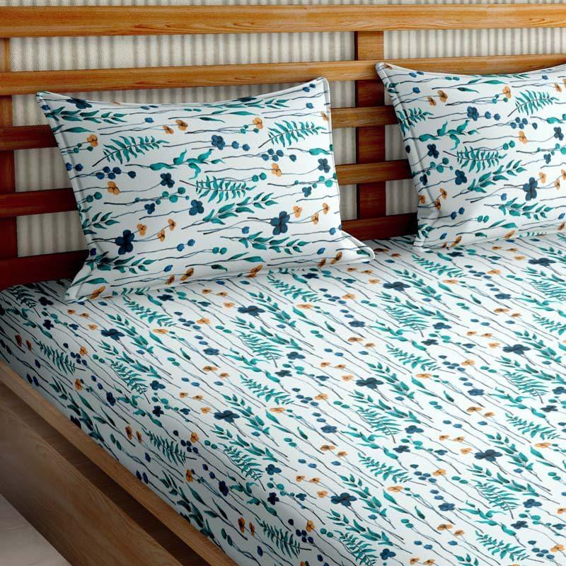 Buy Bloom & Slumber Bedsheet - Blue Bedsheets from Vaaree