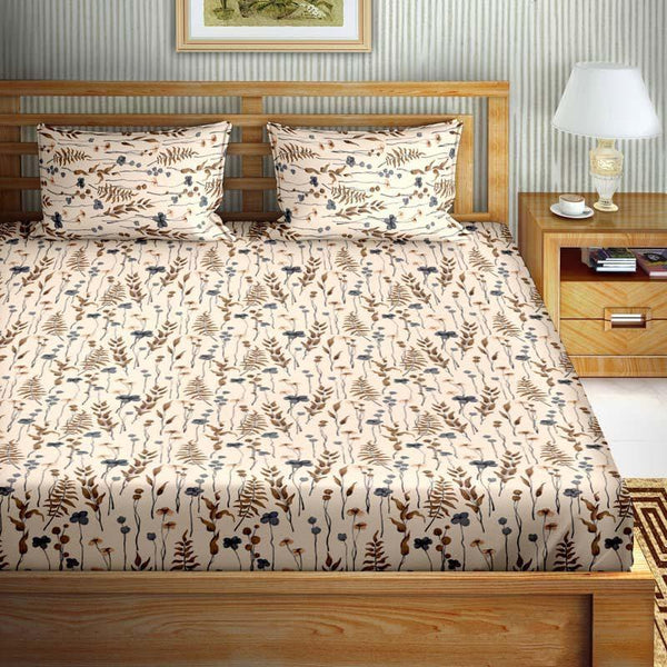 Buy Bloom & Slumber Bedsheet - Brown Bedsheets from Vaaree