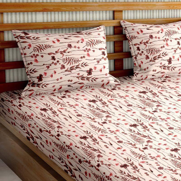 Buy Bloom & Slumber Bedsheet - Peach Bedsheets from Vaaree