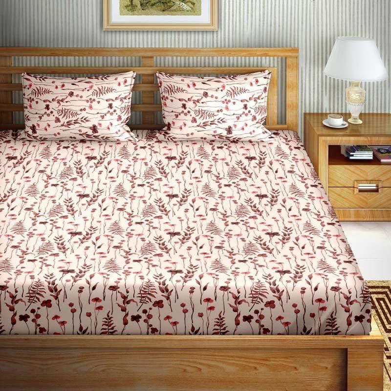 Buy Bloom & Slumber Bedsheet - Peach Bedsheets from Vaaree