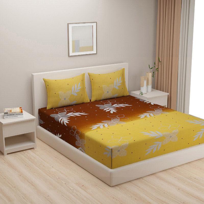 Buy Bloom Bouquet Bedsheet - Brown Bedsheets from Vaaree