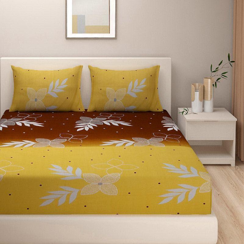 Buy Bloom Bouquet Bedsheet - Brown Bedsheets from Vaaree