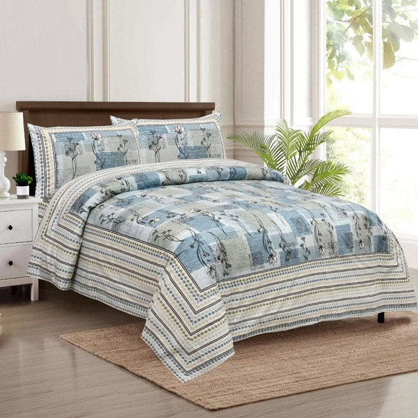 Buy Bloomsie Checkers Bedsheet - Blue Bedsheets from Vaaree