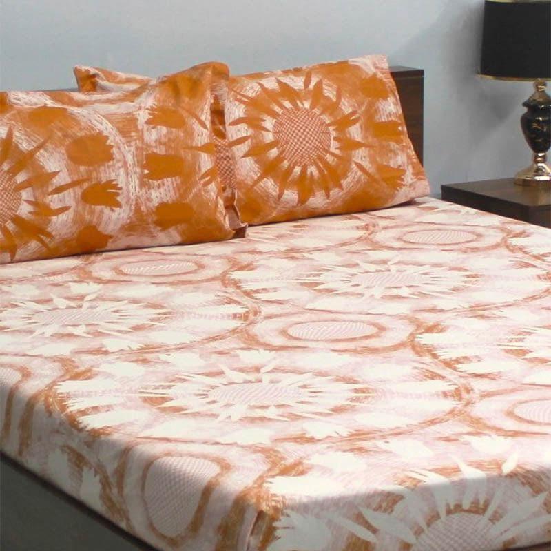 Buy Blossom Dream Bedsheet - Brown Bedsheets from Vaaree