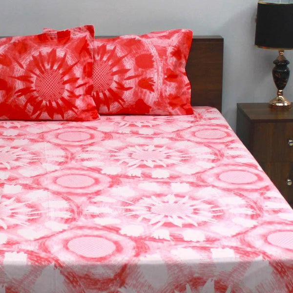 Buy Bedsheets - Blossom Dream Bedsheet - Red & Pink at Vaaree online