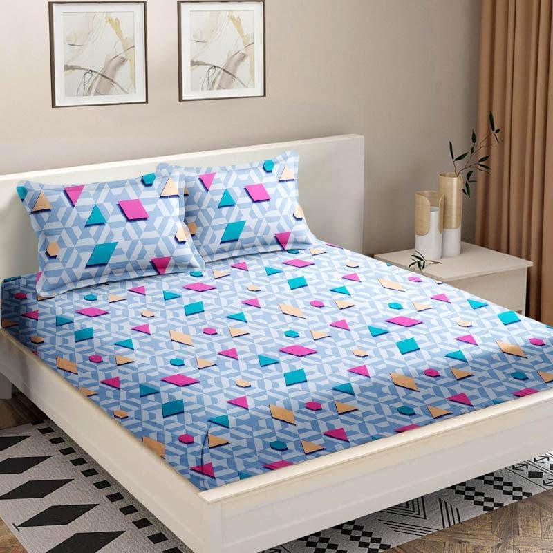 Buy Blue Tristo Bedsheet Bedsheets from Vaaree