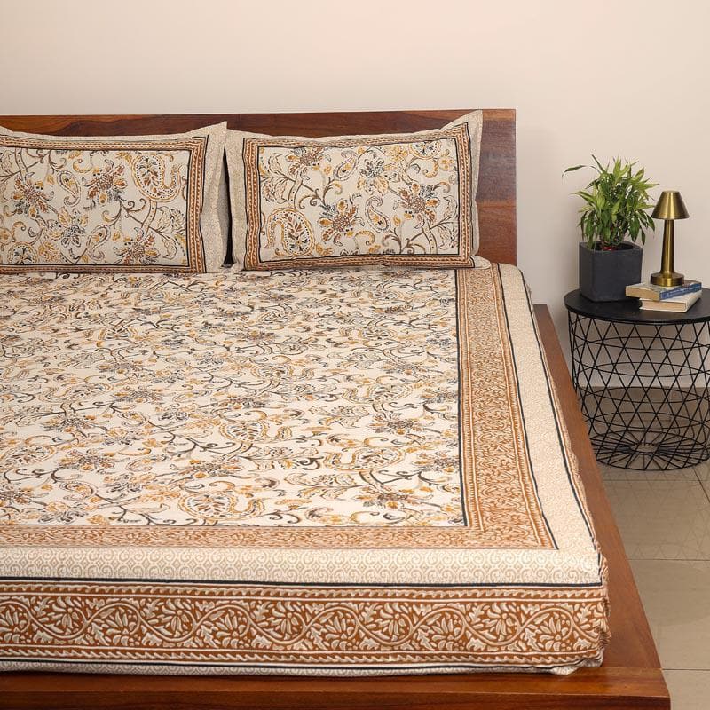 Buy Boho Bloom Bedsheet Bedsheets from Vaaree