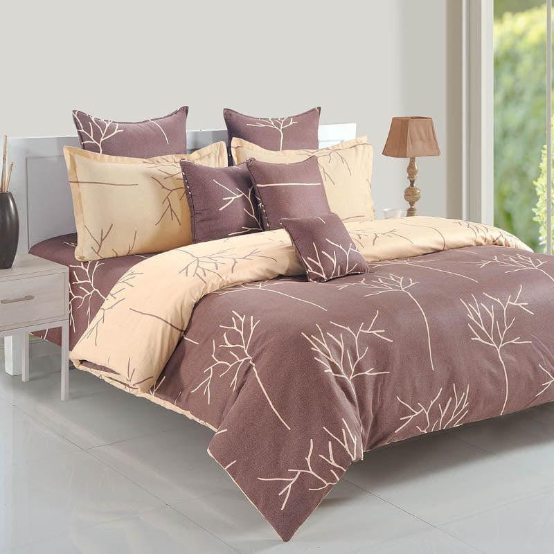 Buy Branch Out Bedsheet - Brown Bedsheets from Vaaree