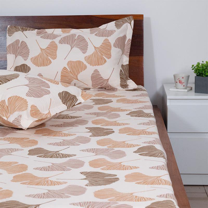 Bedsheets - Brown Breeze Floral Bedsheet