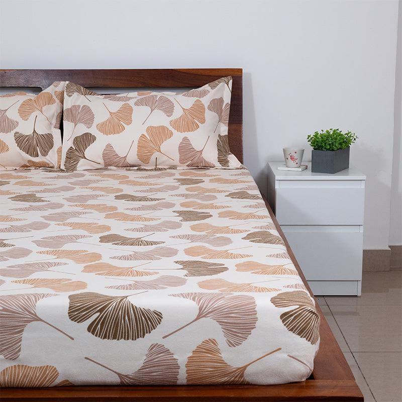 Bedsheets - Brown Breeze Floral Bedsheet