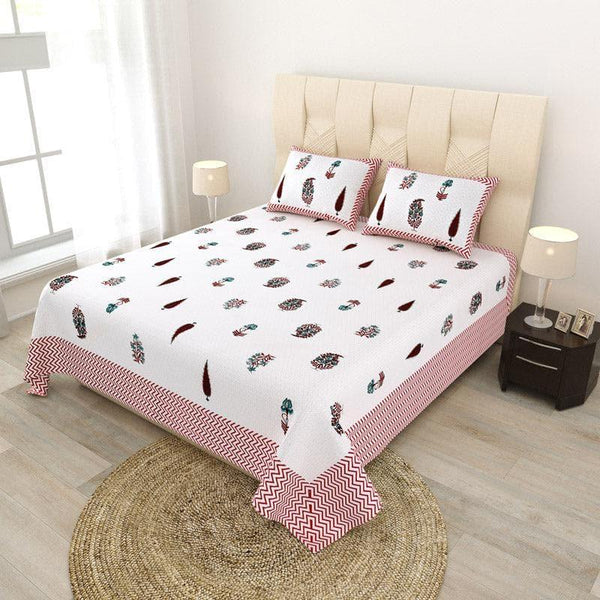 Buy Chandrika Printed Bedsheet - Pink Bedsheets from Vaaree