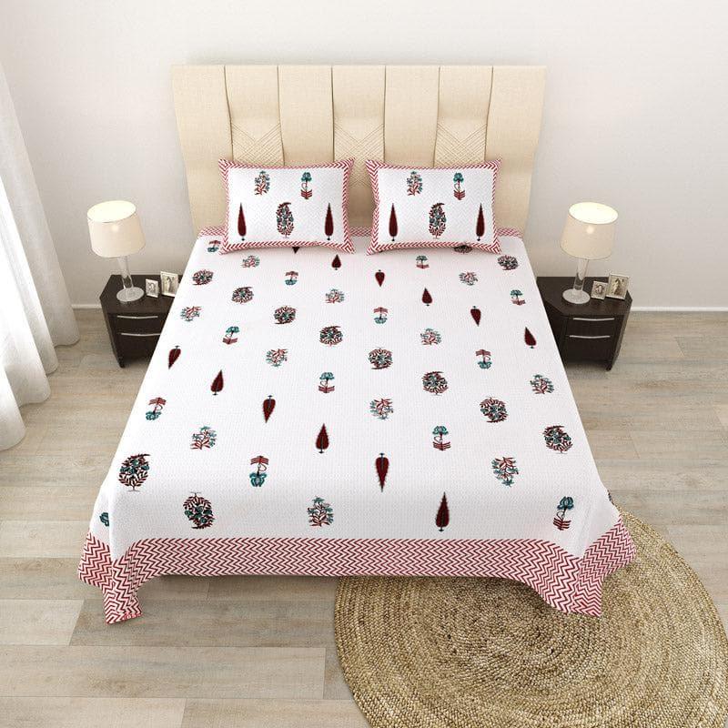 Buy Chandrika Printed Bedsheet - Pink Bedsheets from Vaaree