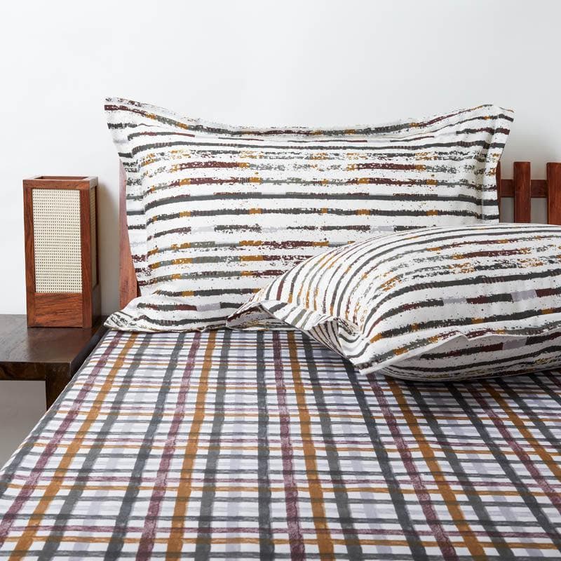 Buy Checkerie Printed Bedsheet Bedsheets from Vaaree