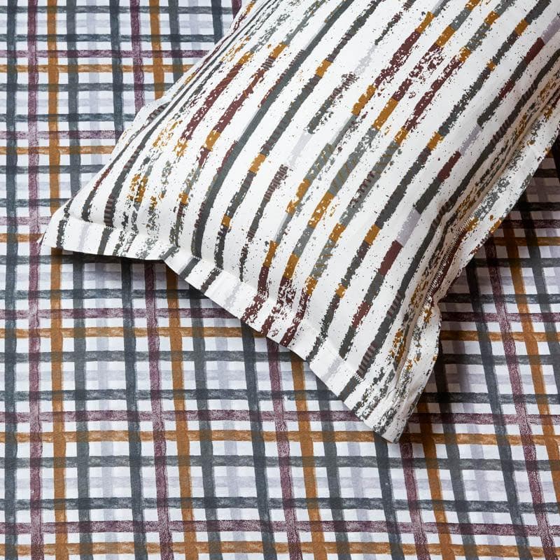 Buy Checkerie Printed Bedsheet Bedsheets from Vaaree