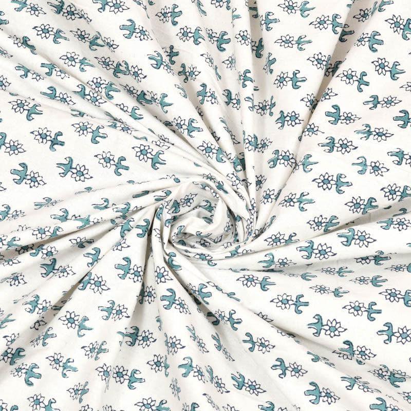 Buy Chitra Printed Bedsheet - Sea Green Bedsheets from Vaaree