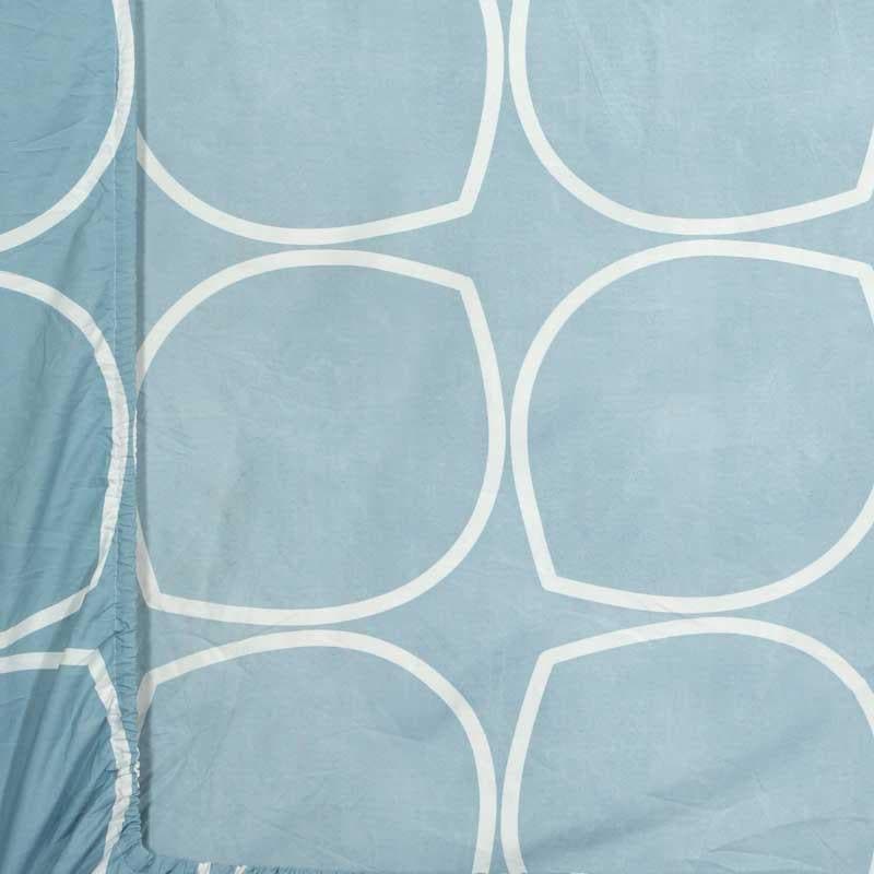 Buy Circum Jive Bedsheet - Sky Blue Bedsheets from Vaaree