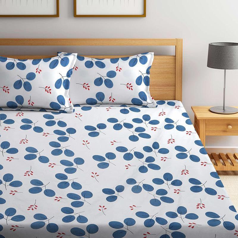 Buy Clara Charm Bedsheet - Blue Bedsheets from Vaaree