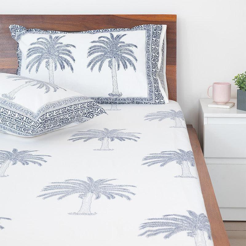 Buy Coco Loco Ethnic Bedsheet - Dark Blue Bedsheets from Vaaree