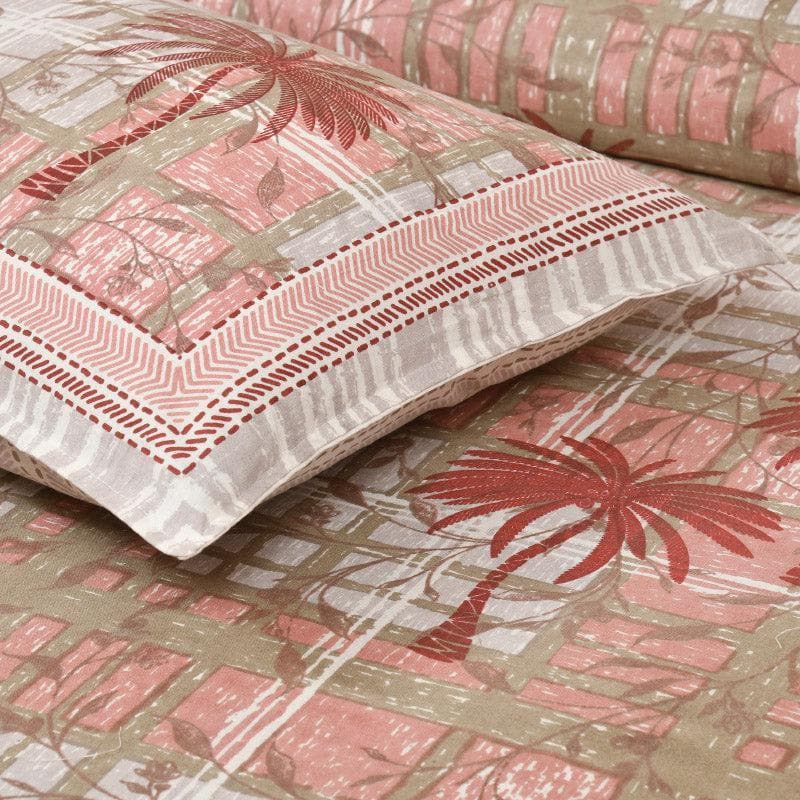 Buy Coco Tree Checkers Bedsheet - Pink Bedsheets from Vaaree