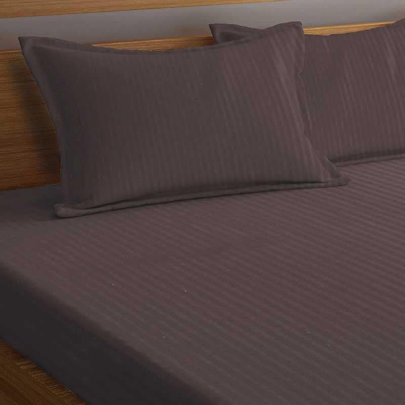 Cora Stripe Bedsheet _ Brown