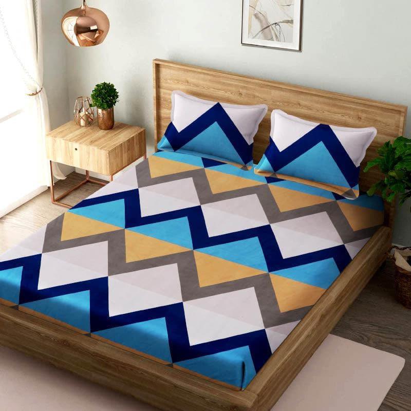 Buy Cosima Zig Zag Bedsheet Bedsheets from Vaaree