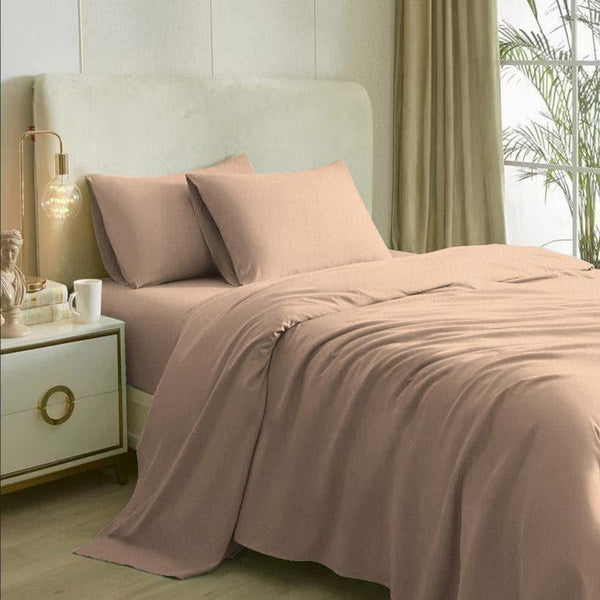 Bedsheets - Cotton Candy Bedsheet - Apricot