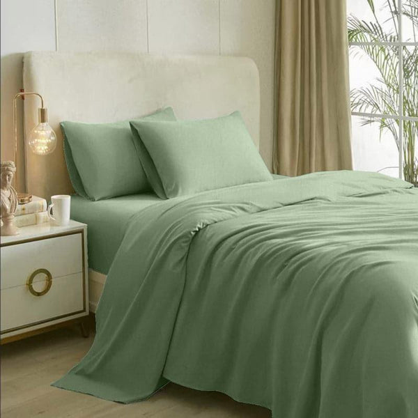 Bedsheets - Cotton Candy Bedsheet - Moss Green